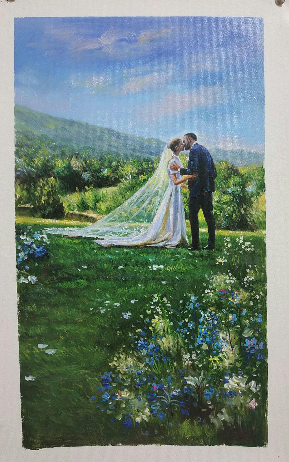 Artist-Rendered Painting