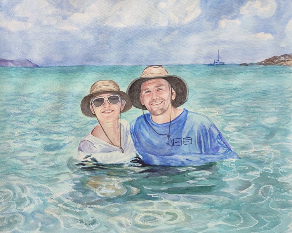 Artist-Rendered Painting