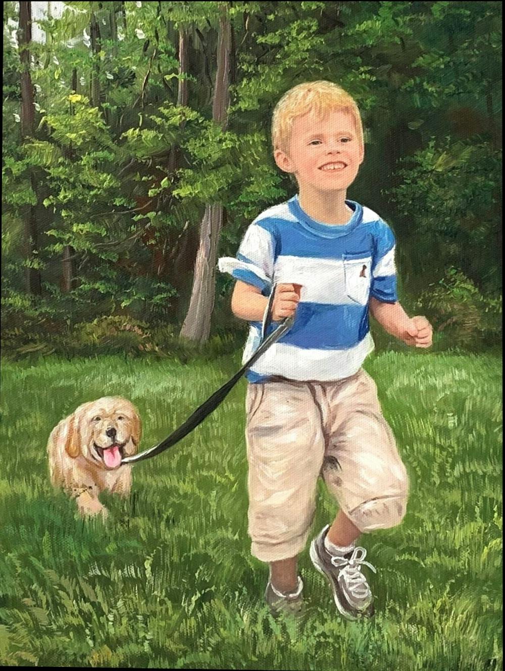 Artist-Rendered Painting