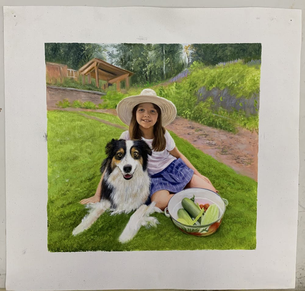 Artist-Rendered Painting