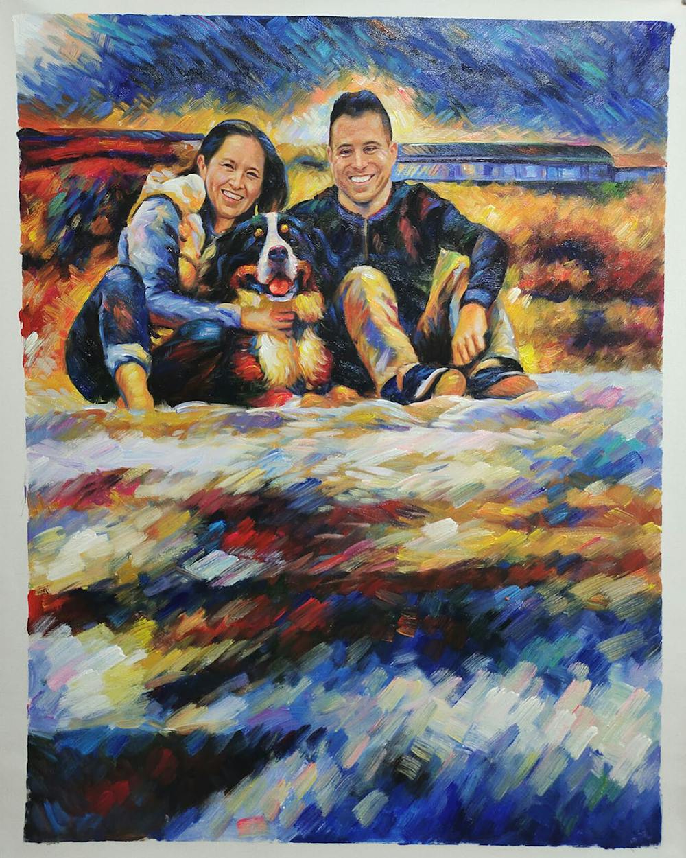 Artist-Rendered Painting