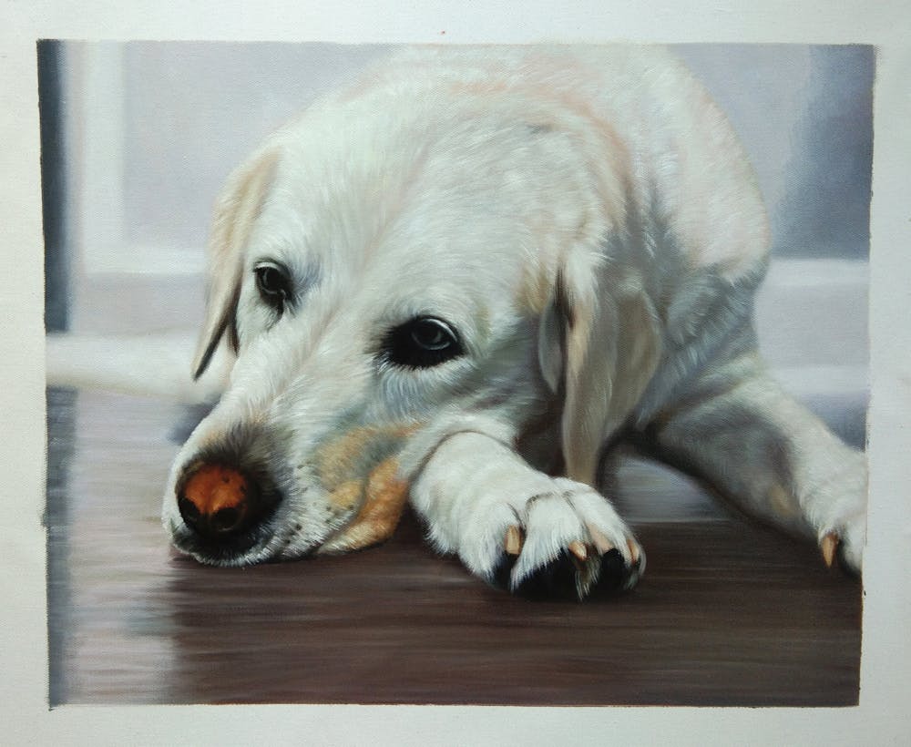 Artist-Rendered Painting