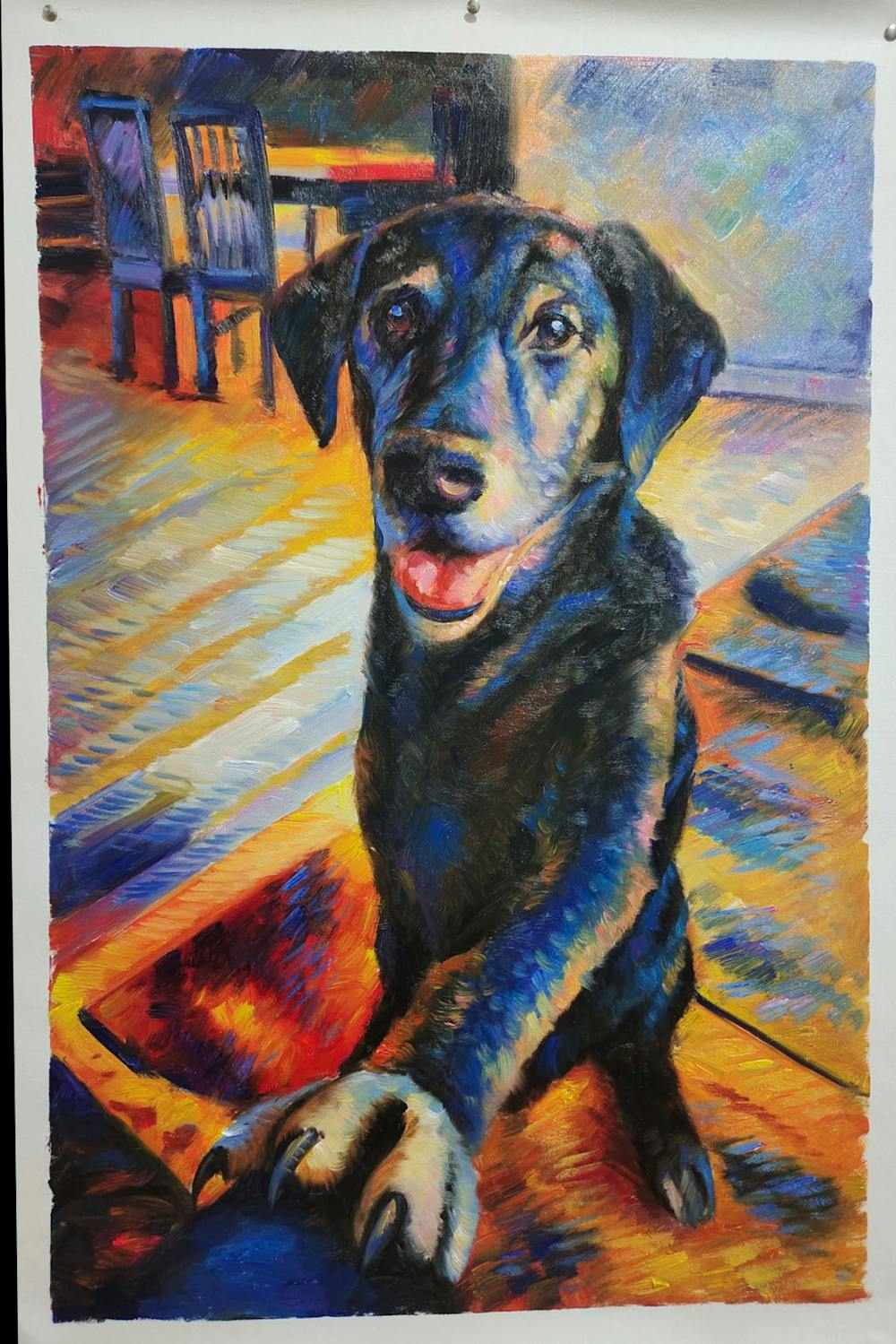 Artist-Rendered Painting