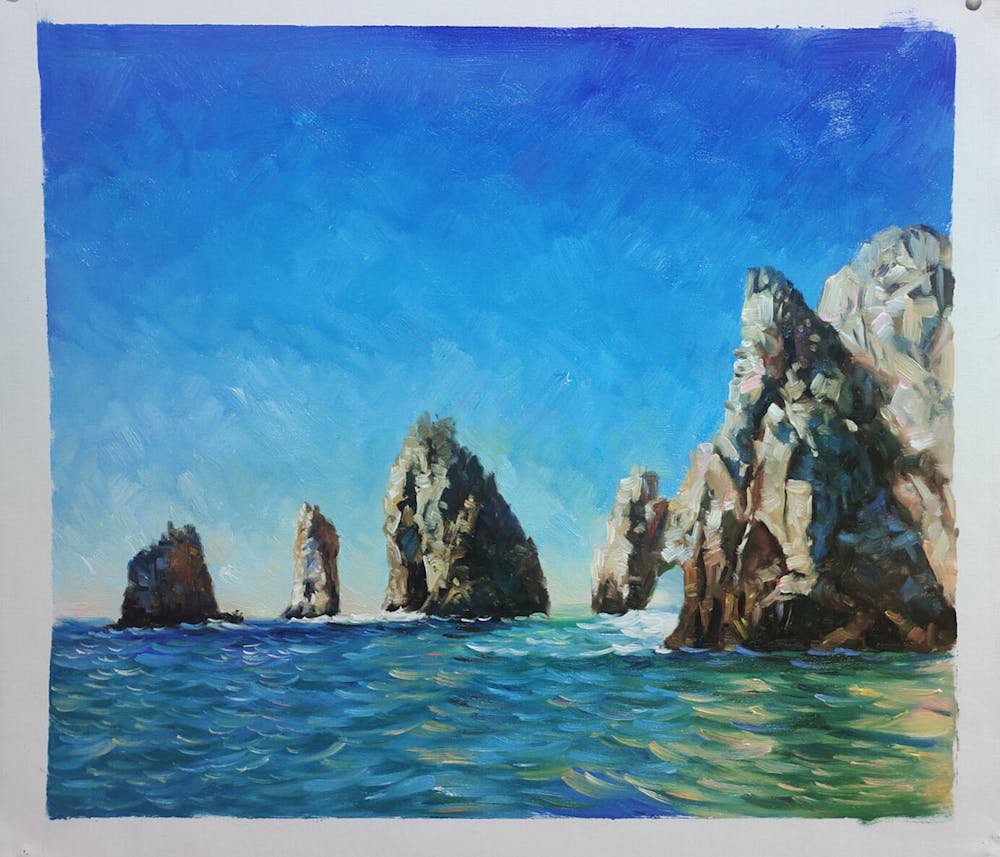 Artist-Rendered Painting