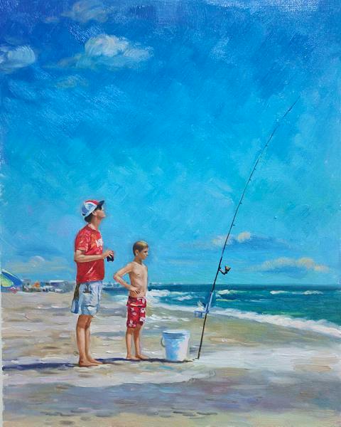 Custom oil painting from a customer photo