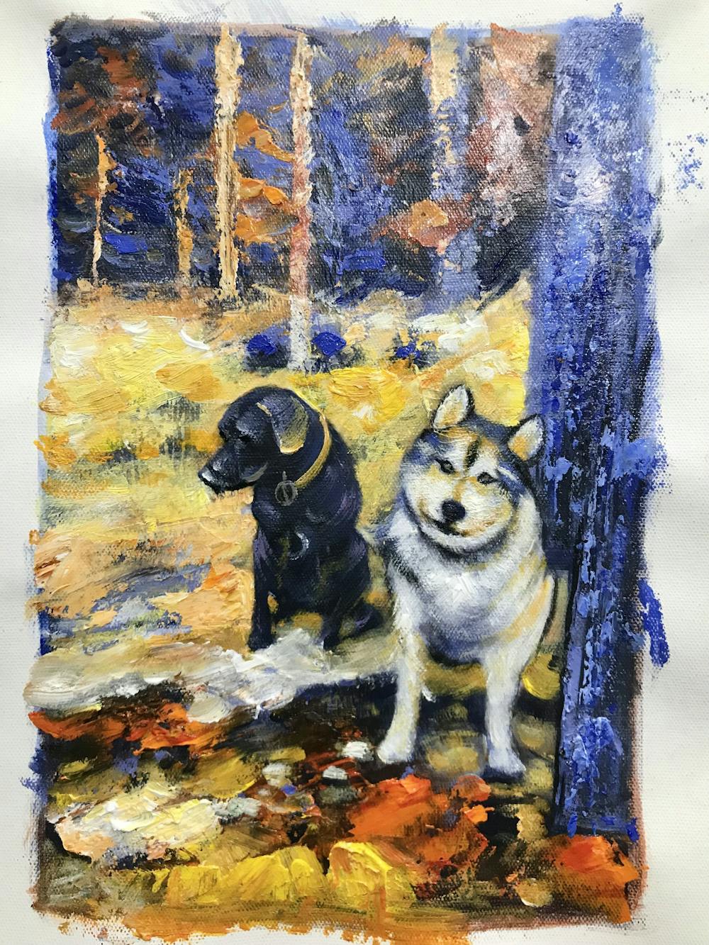 Artist-Rendered Painting