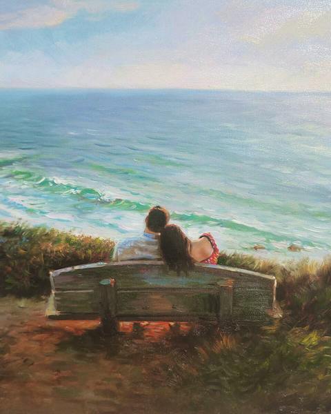 Custom oil painting from a customer photo