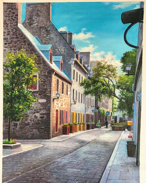 Custom oil painting from a customer photo