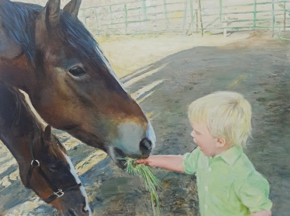 Artist-Rendered Painting