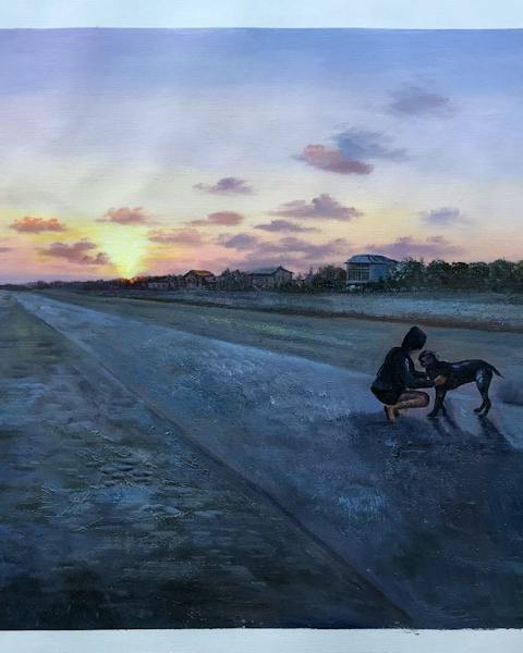Custom oil painting from a customer photo