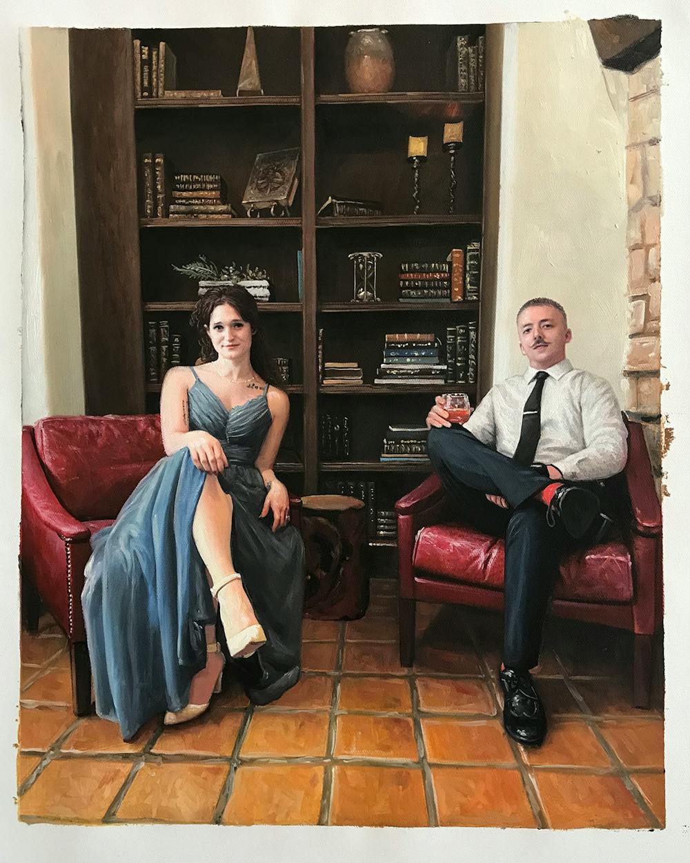 Artist-Rendered Painting