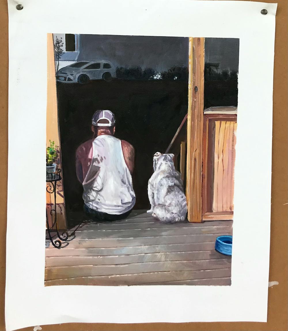 Artist-Rendered Painting