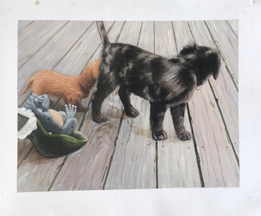 Artist-Rendered Painting