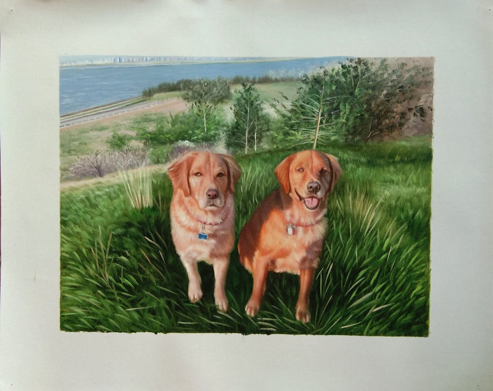 Artist-Rendered Painting