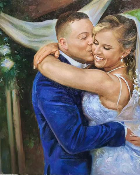 Custom oil painting from a customer photo