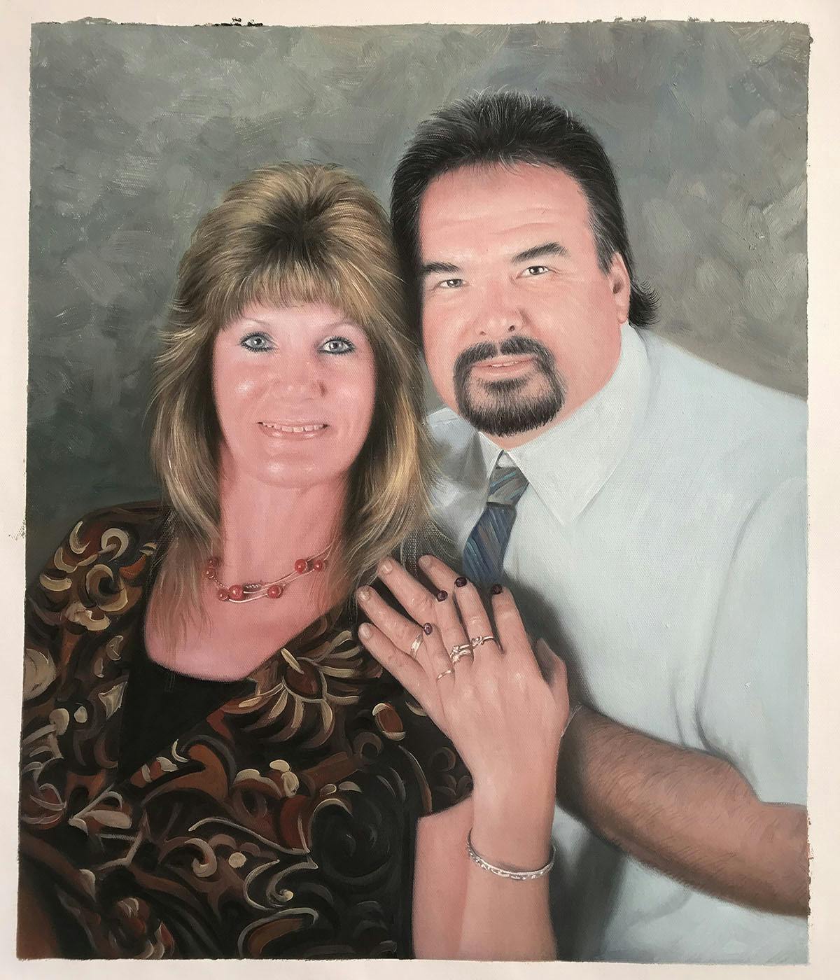 Customer painting sample