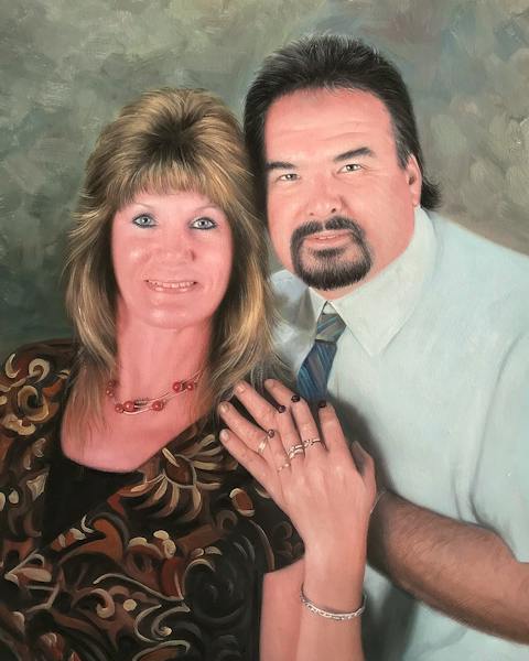Custom oil painting from a customer photo