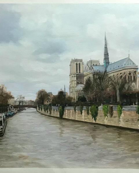 Custom oil painting from a customer photo