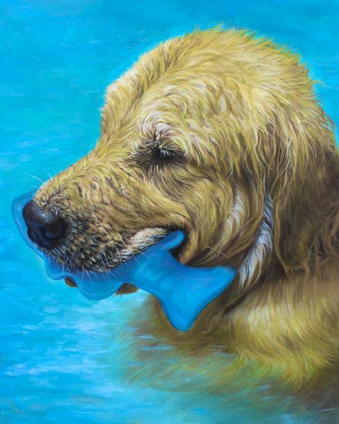 Custom oil painting from a customer photo