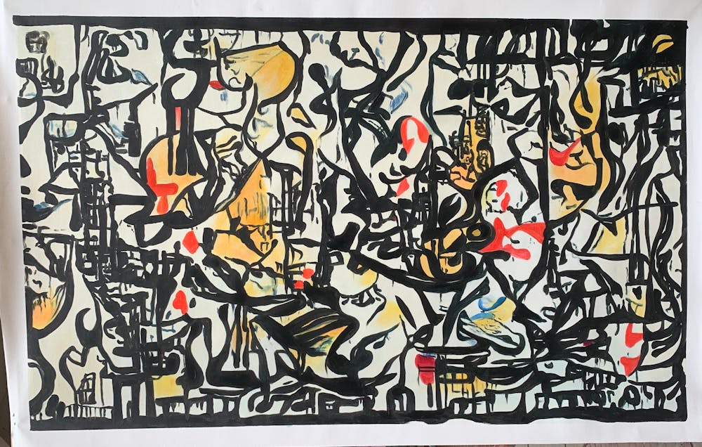 Artist-Rendered Painting