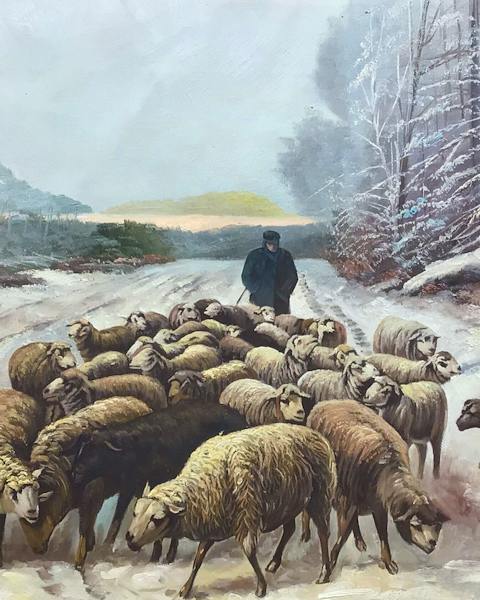 Custom oil painting from a customer photo