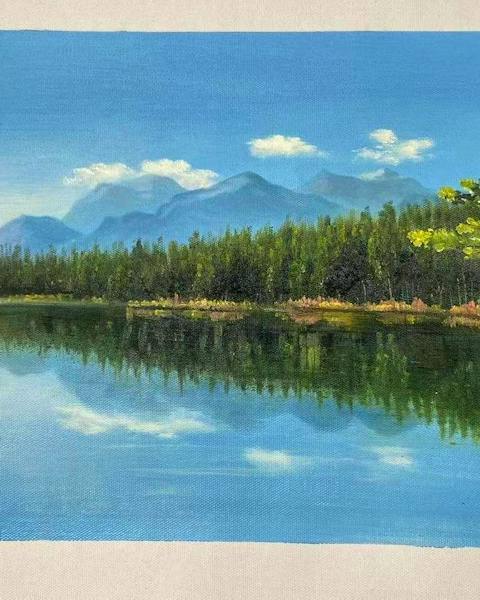 Custom oil painting from a customer photo