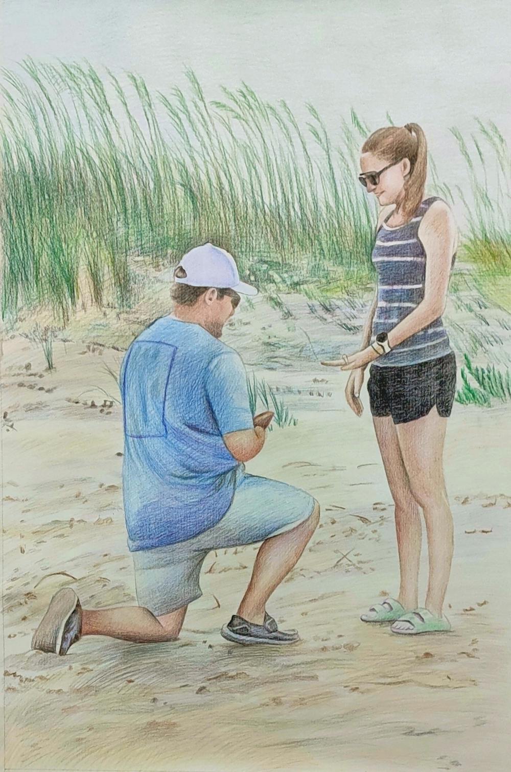 Artist-Rendered Painting