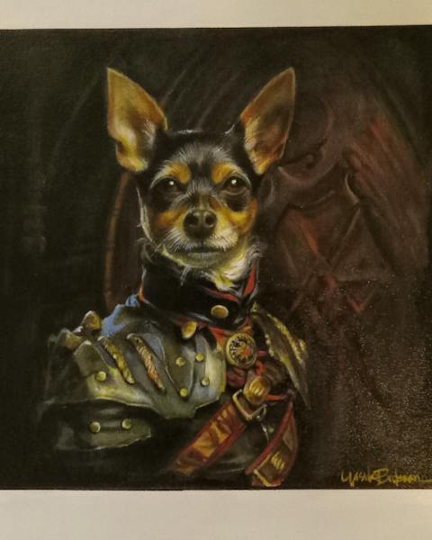 Custom oil painting from a customer photo
