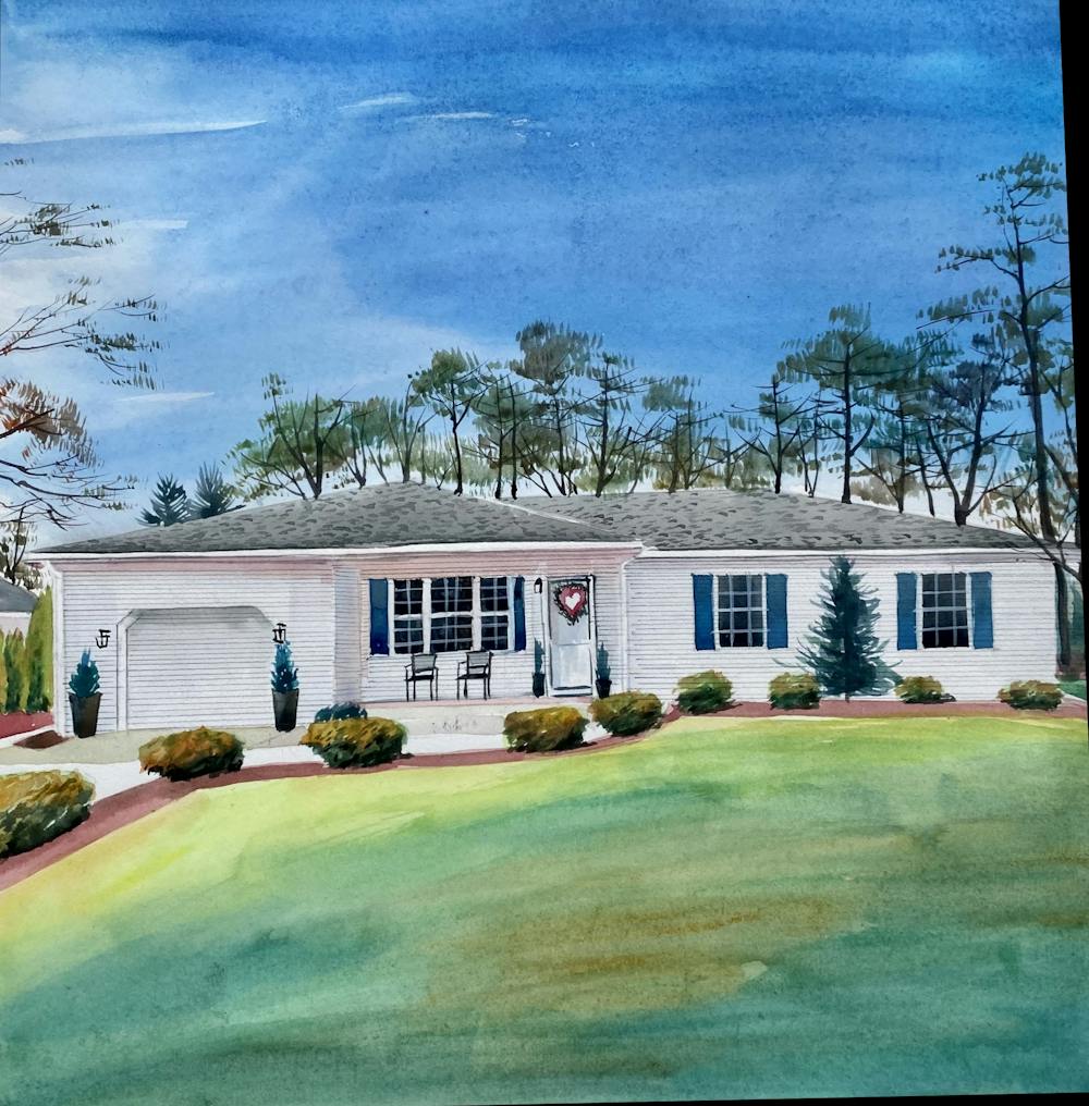 Artist-Rendered Painting