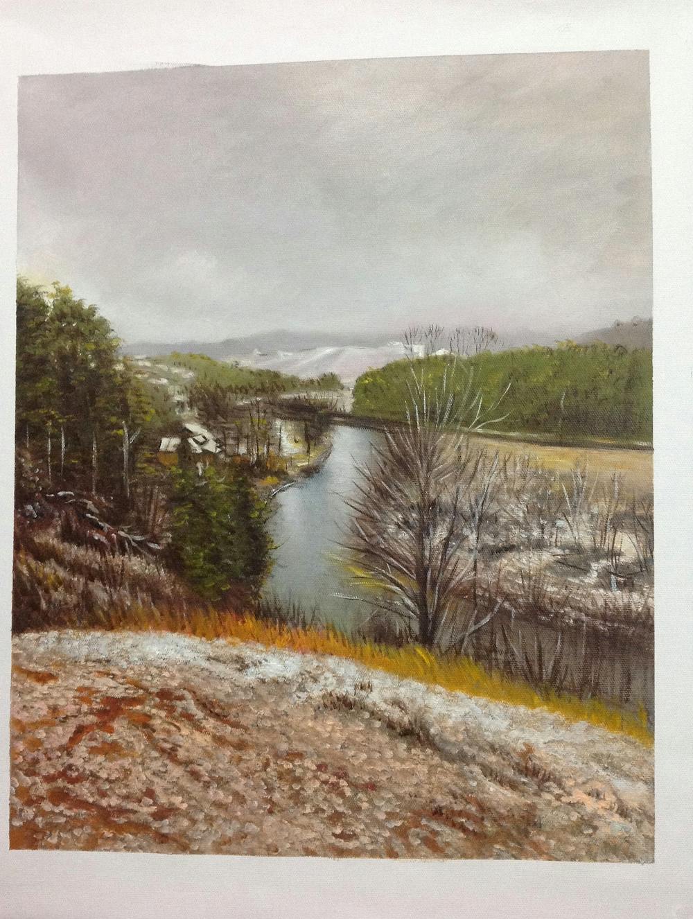 Artist-Rendered Painting