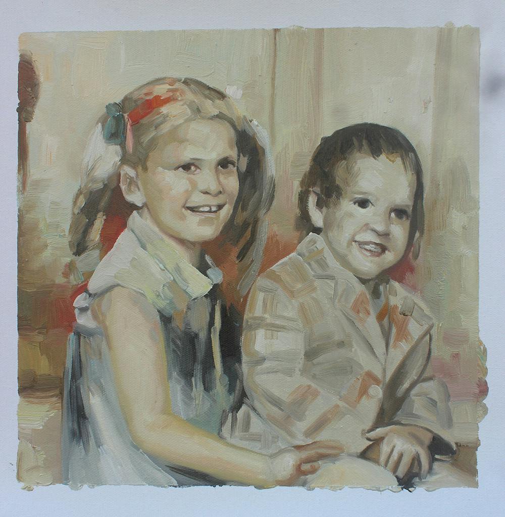 Artist-Rendered Painting