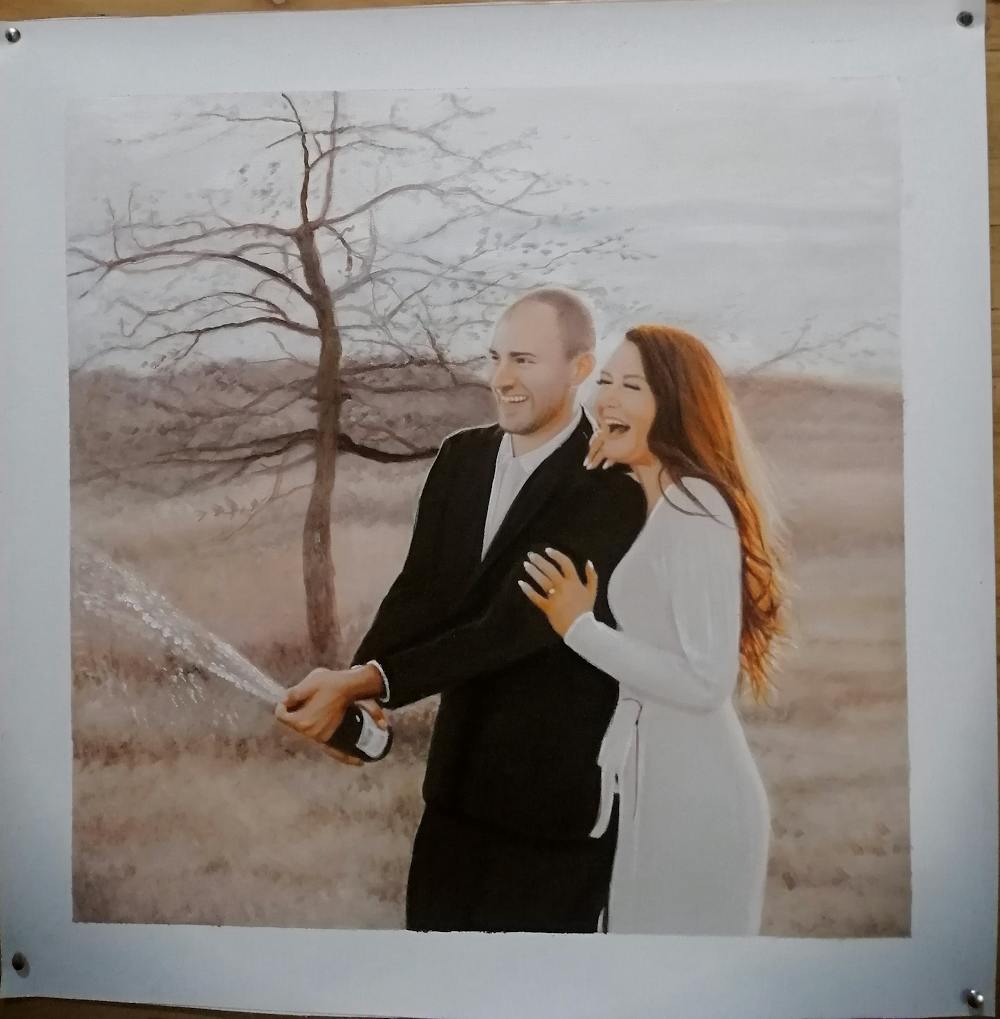 Artist-Rendered Painting