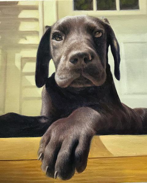 Custom oil painting from a customer photo