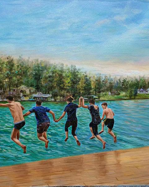 Custom oil painting from a customer photo