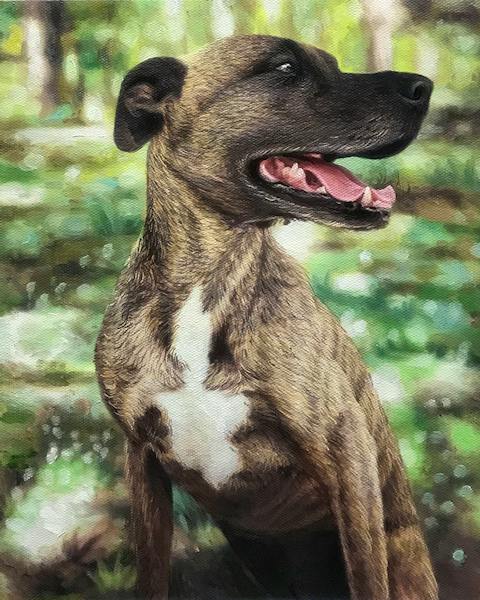 Custom oil painting from a customer photo