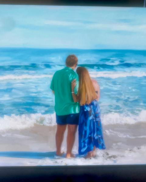 Custom oil painting from a customer photo
