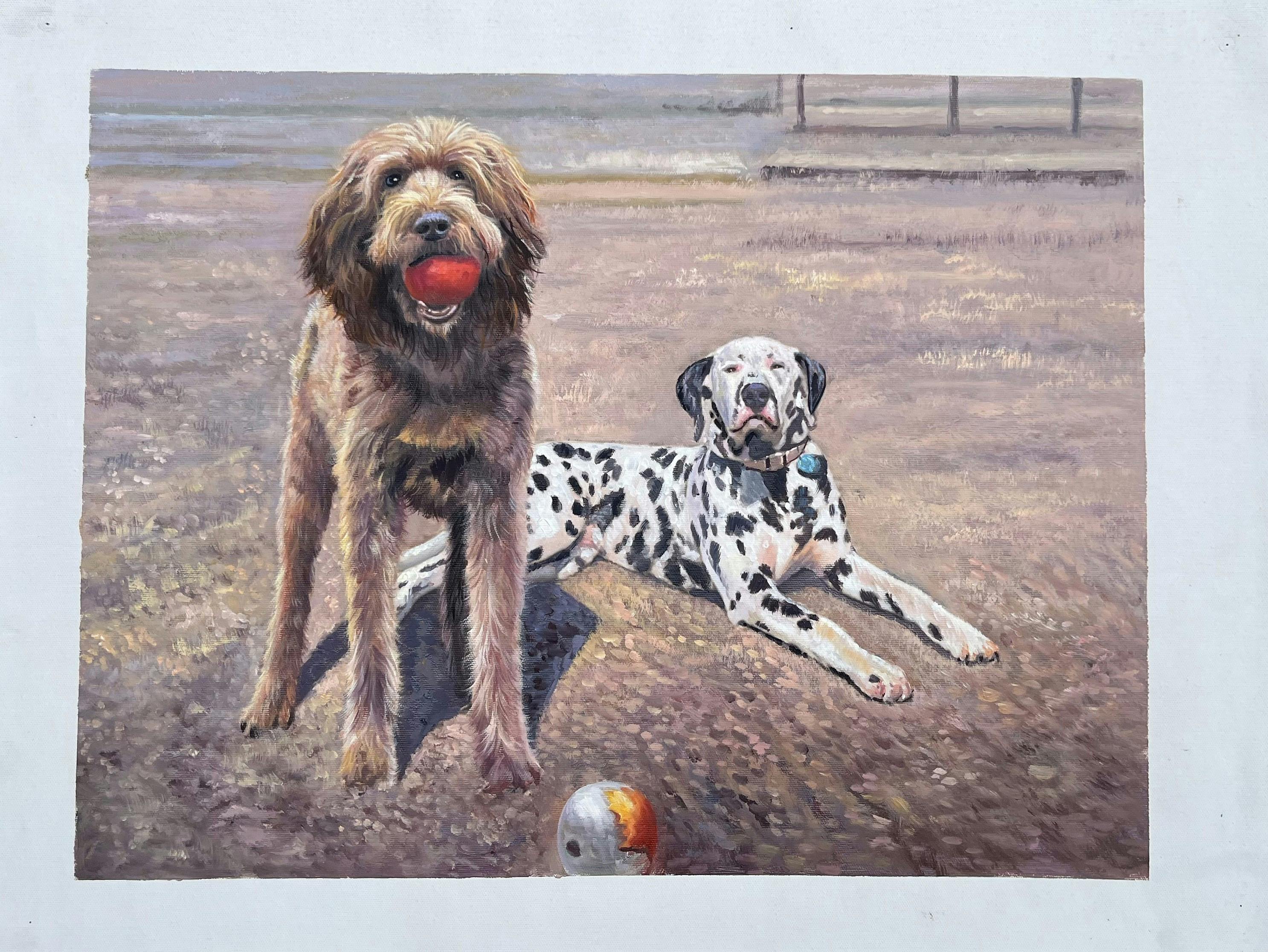 Custom oil painting from a customer photo
