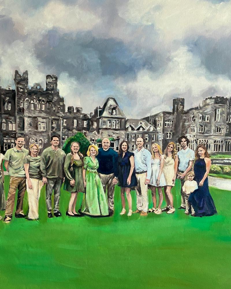 Oil painting made in America from a customer photo