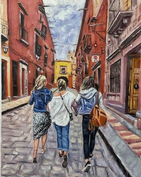 Custom oil painting from a customer photo