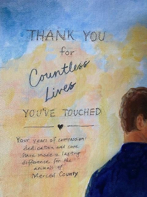 Oil painting made in America from a customer photo