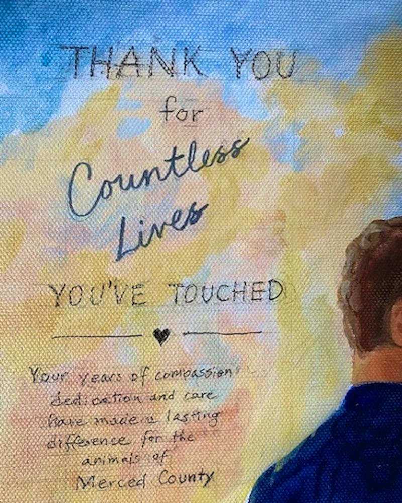Oil painting made in America from a customer photo