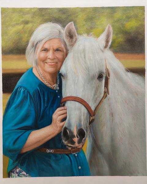 Custom oil painting from a customer photo