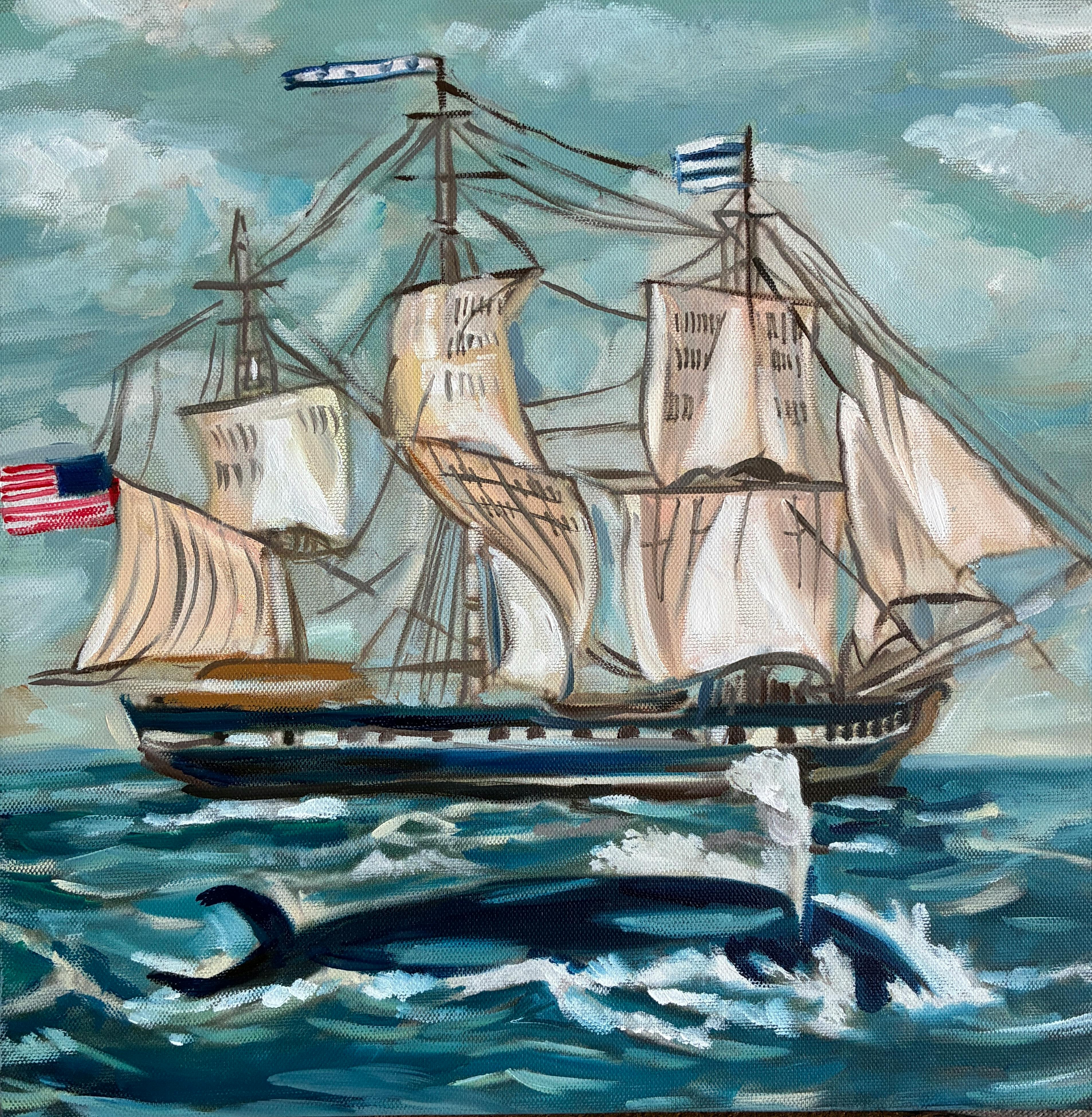 Oil painting made in America from a customer photo