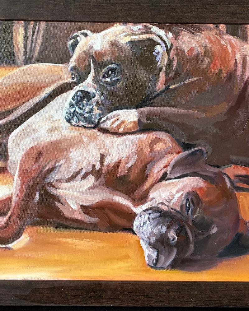 Oil painting made in America from a customer photo