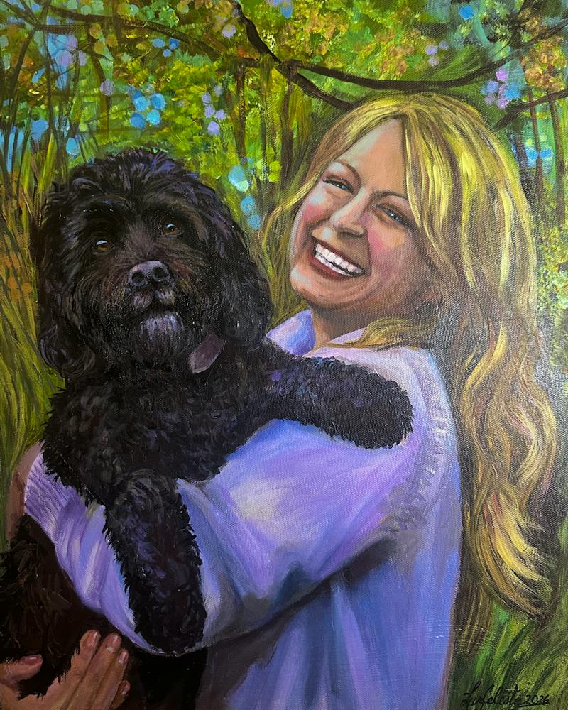 Charcoal drawing made in America from a customer photo