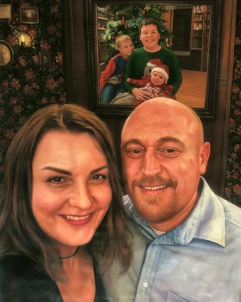 Custom oil painting from a customer photo