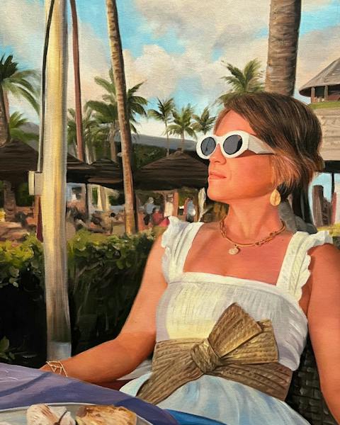 Custom oil painting from a customer photo