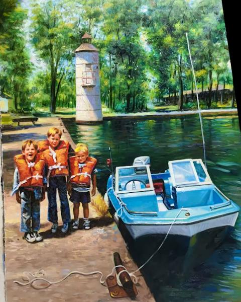 Custom oil painting from a customer photo