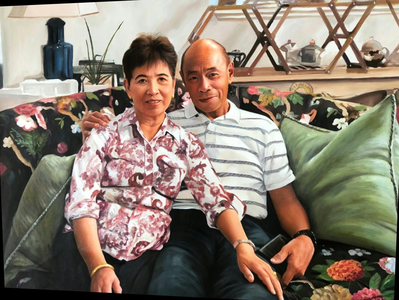 Custom oil painting from a customer photo