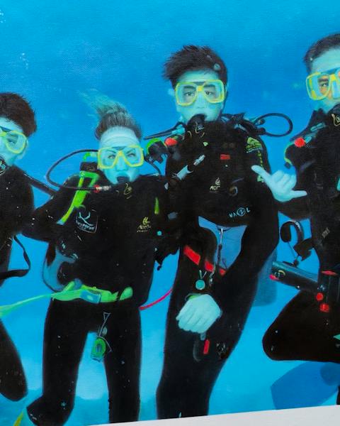 Custom oil painting from a customer photo